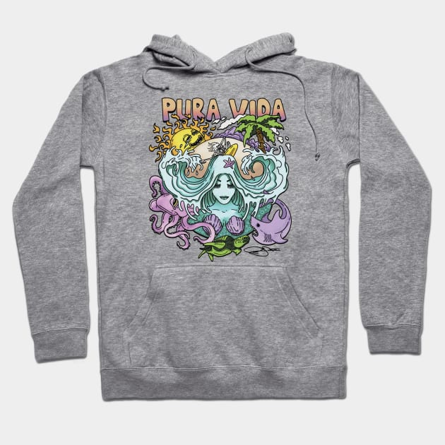 Pura Vida Hoodie by PopArtCult